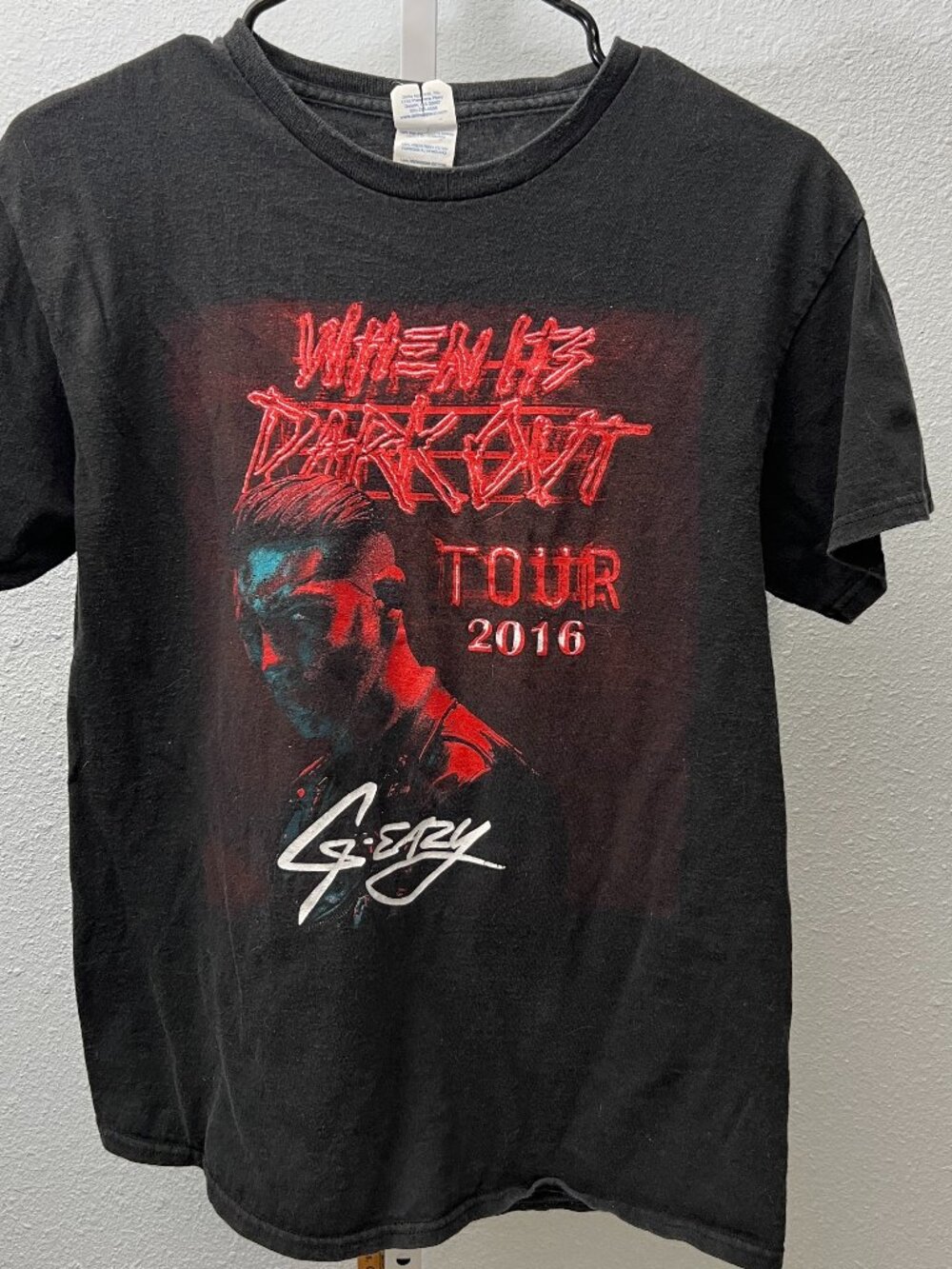Vintage G-Eazy "When It's Dark Out" Tour 100% Pre-Shrunk Tee T-Shirt SZ Med